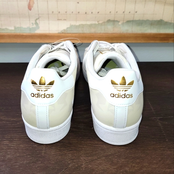 BRAND NEW Adidas Superstar Cloud White Camo "UNISEX" Women's Sz 8.5 Men's Sz 7 - Picture 4 of 5